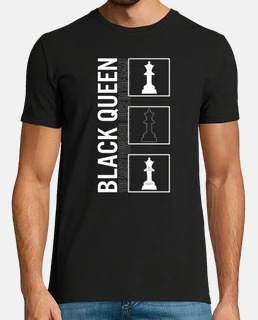 camisa amante del ajedrez lugar más poderoso reina negra juego de mesa jugador de ajedrez amante reg