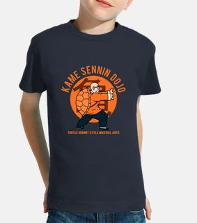 camisa dojo kame - niños azul marino