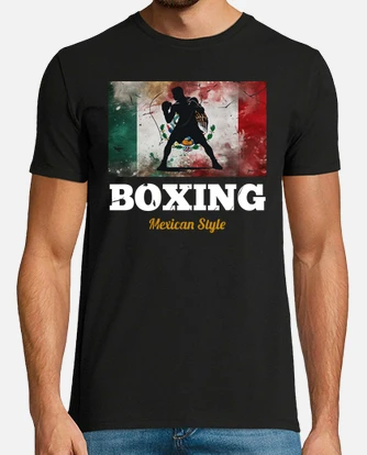 Camiseta de boxeo estilo vintage para hombre