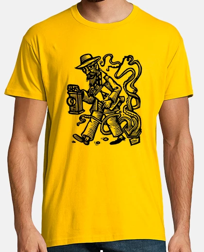 Camiseta - Investigador por Tomás Hijo en negro