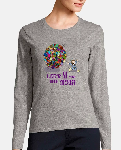 Playera Camiseta - Leer se me hace bola 02