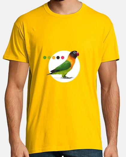 Camiseta Camiseta Agapornis Minimalista Hombre