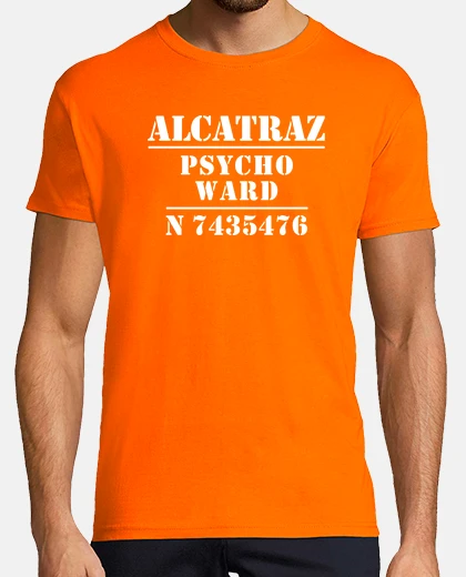 Playera Camiseta Alcatraz Psycho Ward blanco