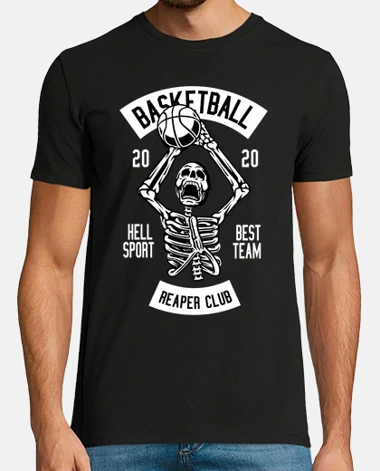 Playera Camiseta Baloncesto Skull Deporte Basketball 2020 Calaveras Reaper Club 2020