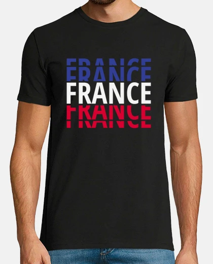 Camiseta camiseta bandera de francia, jo, viva francia