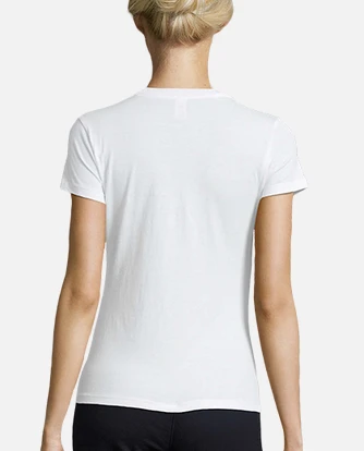 Camiseta blanca con espalda al origen laTostadora