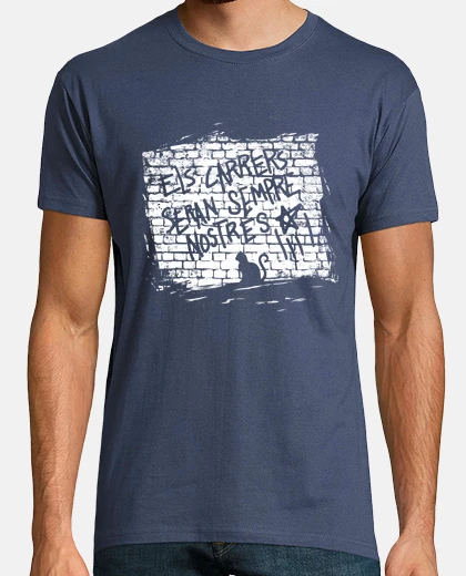Camiseta CAMISETA, CATALUNYA, INDEPENDENCIA, Hombre, manga corta, denim, calidad extra