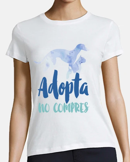 Playera Camiseta Chica Béisbol Adopta No Compres