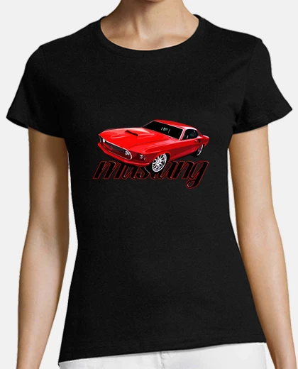 Playera camiseta chica mustang