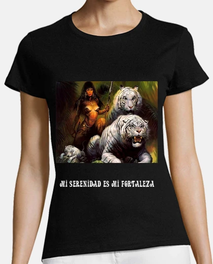 Playera Camiseta chica tigre