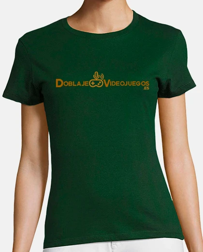 Camiseta chica verde con logo
