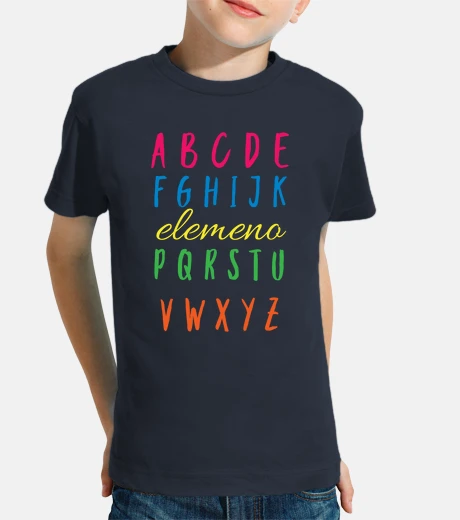 Ropa camiseta con letras de bebé