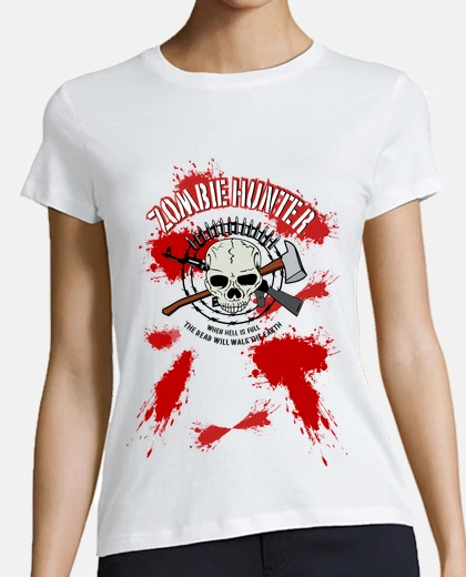 Playera camiseta de béisbol - cazador -zombie