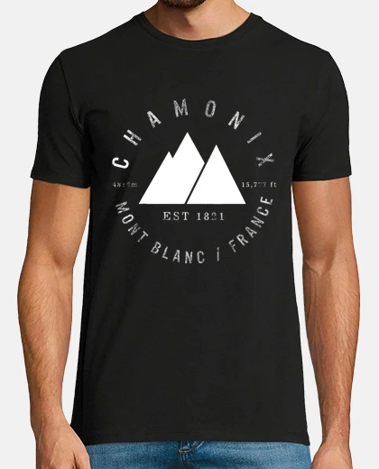 Camiseta camiseta de chamonix mont blanc camiseta de francia valle de chamonix regalo de esquiador regalo de 