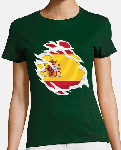 Playera camiseta de españa para niñas