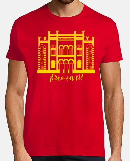 Camiseta Camiseta de hombre diseño Teatro Falla Creo en ti Amarillo