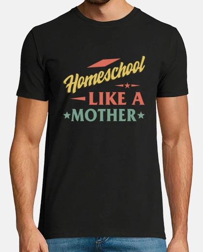 Camiseta camiseta de mamá de educación en el hogar educación en el hogar como madre mamá vintage en casa jefe