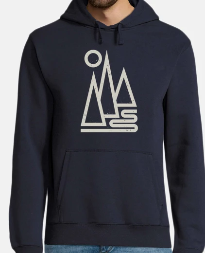 Sudadera camiseta de montaña geométrica
