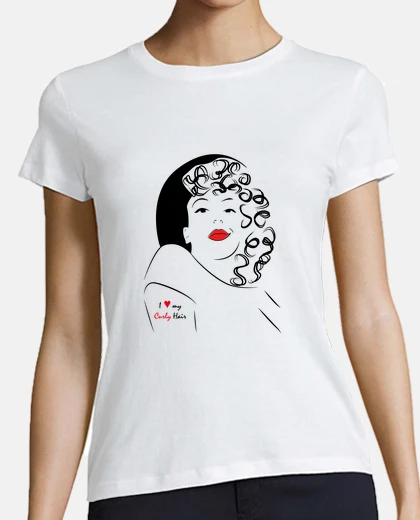 Playera Camiseta de mujer manga corta Curly Girl