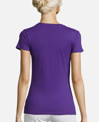 Camiseta morada mujer sale