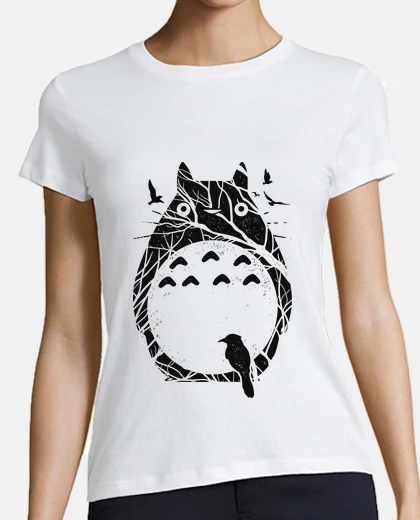 Playera camiseta de raíces de totoro