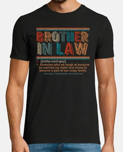 Camiseta camiseta de sustantivo de cuñado camiseta de definición de cuñado super cool cuñado mejor cuñado reg