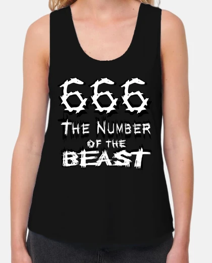 Camiseta Camiseta de Tirantes Chica "666 The Number of the Beast"