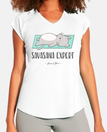 Camiseta Camiseta Deporte Mujer Savasana Expert