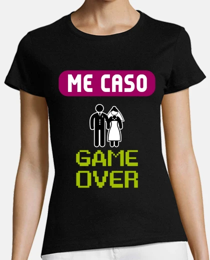 Playera Camiseta Despedida de Soltera Game Over