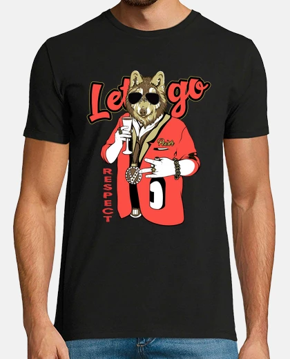 Camiseta Camiseta Divertida Animal Respect