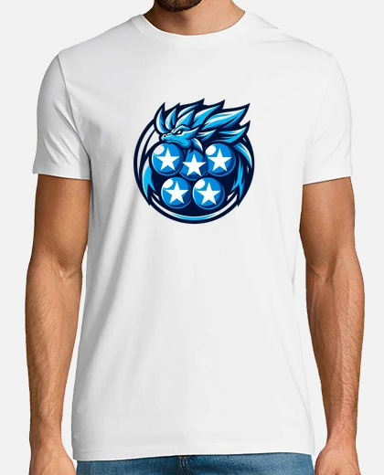 Camiseta Camiseta Dragon azul