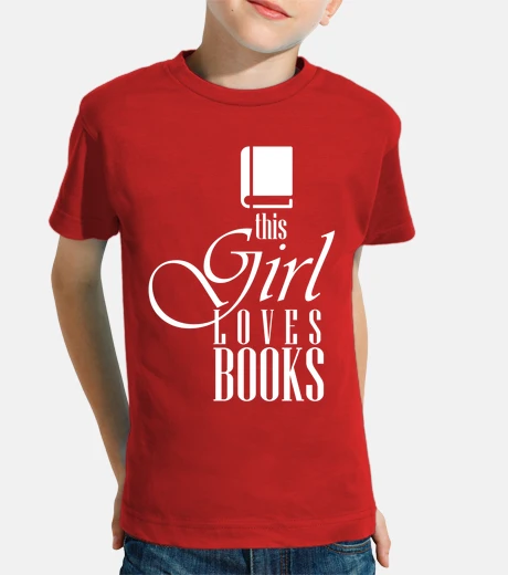 Ropa camiseta esta chica ama los libros