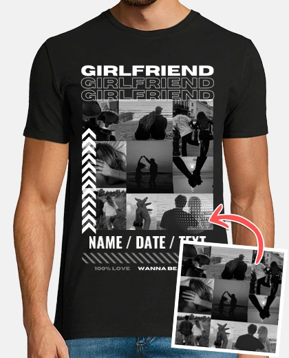 Camiseta girlfriend foto personalizable