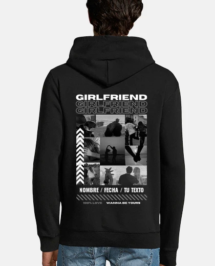 Sudadera camiseta girlfriend foto personalizable regalos personalizados san valentin