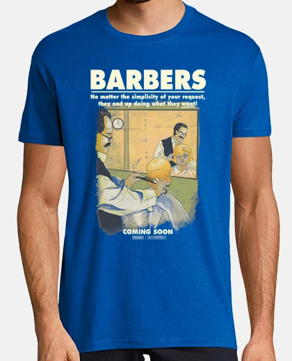 Playera Camiseta graciosa Barber Shop chico