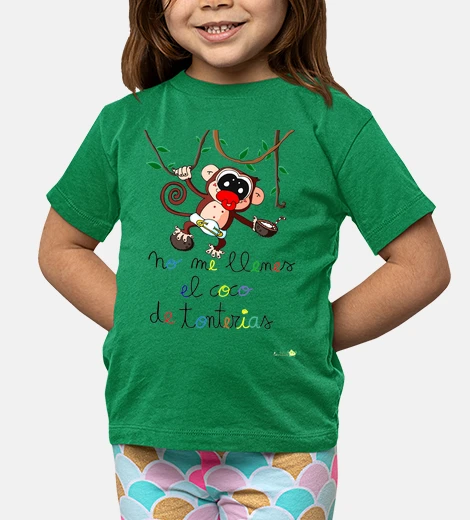 Ropa Camiseta graciosa Monito-cocos