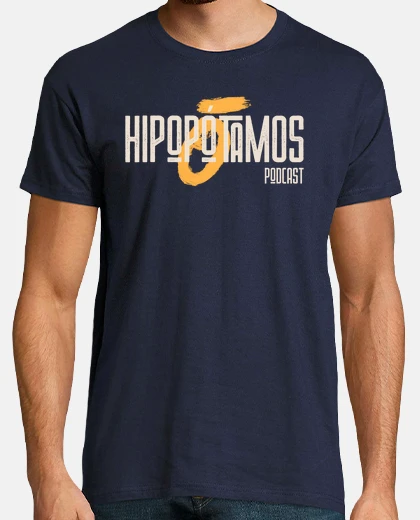 Camiseta Hipopótamos Hombre - Colores oscuros - Logo grande