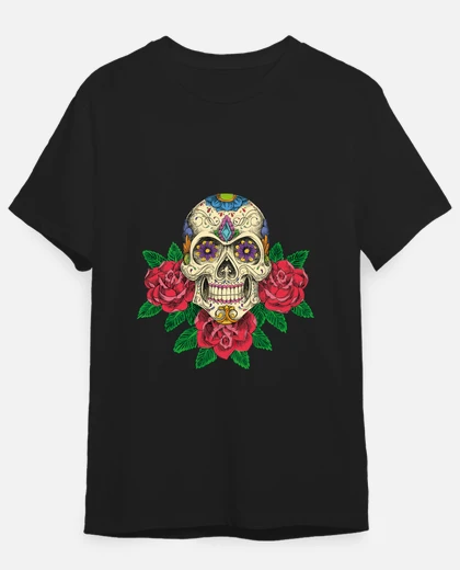 Playera camiseta hombre calavera mexicana laTostadora México