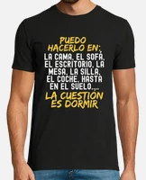 Camiseta la cuestion es dormir frase divertida. laTostadora