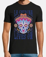 Camiseta dia de muertos santa catrina presenci. laTostadora