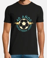 Camiseta 40 cumpleanos futbol hombre laTostadora