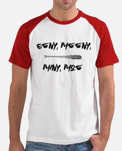 Camiseta Camiseta Hombre Negan Lucille Eeny, Meeny