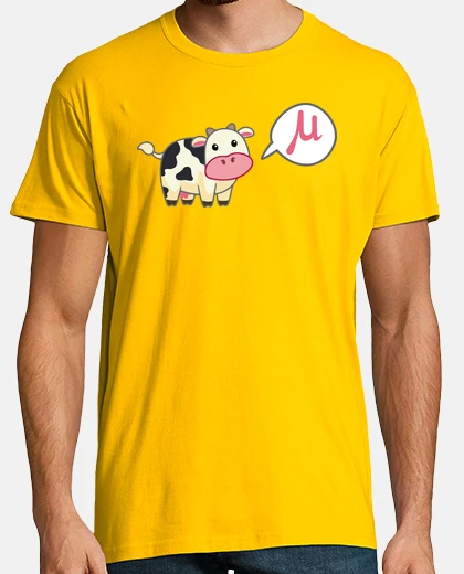 Camiseta CAMISETA HOMBRE VACA MU LETRA GRIEGA HUMOR MATEMÁTICAS