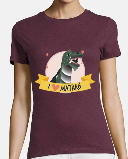Playera camiseta i love mataró drac