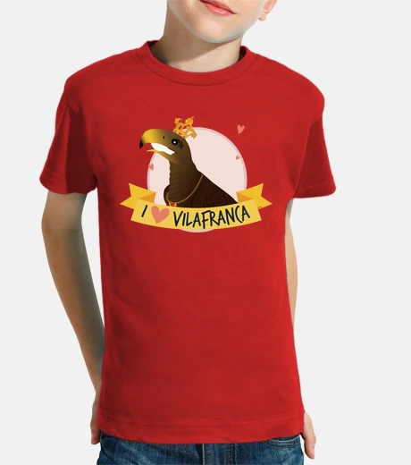 Ropa camiseta i love vilafranca àliga