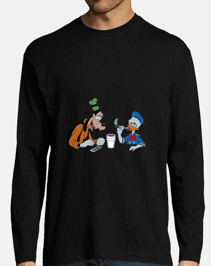 Camiseta Camiseta Larga Donald y Goofy FUMETAS!