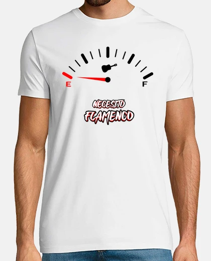 Camiseta Camiseta Manga Corta Hombre Necesito Flamenco - Flamenco Lachó