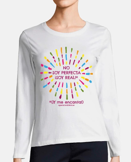 Camiseta manga larga No soy perfecta