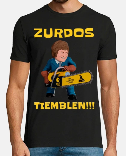 Camiseta camiseta milei zurdos tiemblen