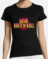 Camiseta rock and roll mujer hotsell